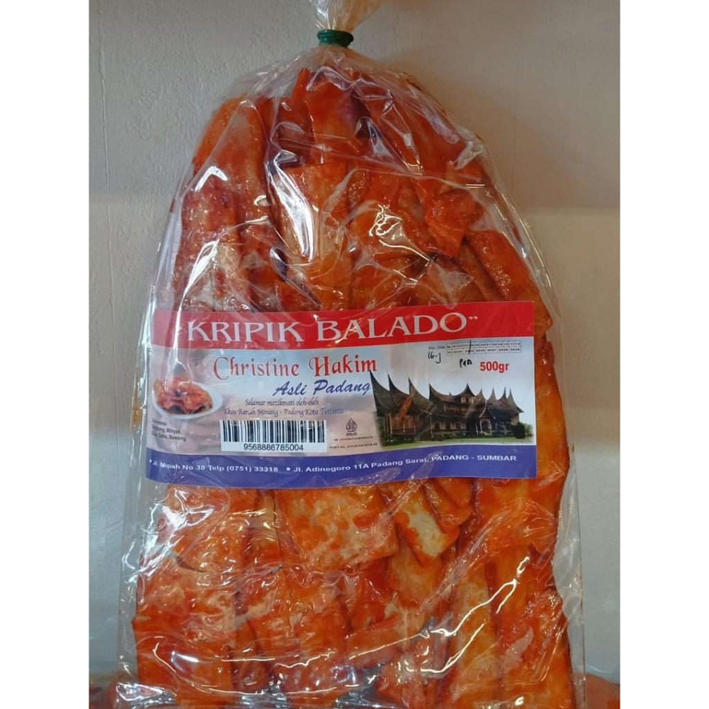 

Kripik Balado Christine Hakim Ukuran 500gr Varian Panjang Enak dan Nikmat