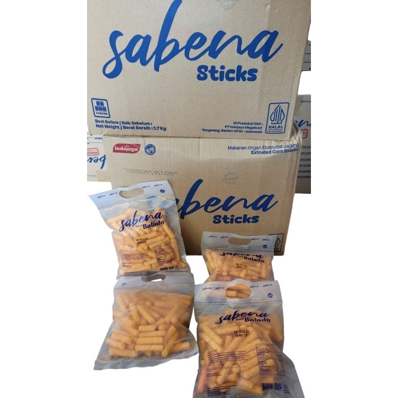 

Sabena mini - snack sabena - stick sabena - sabena murah - chiki jajanan sabena balado