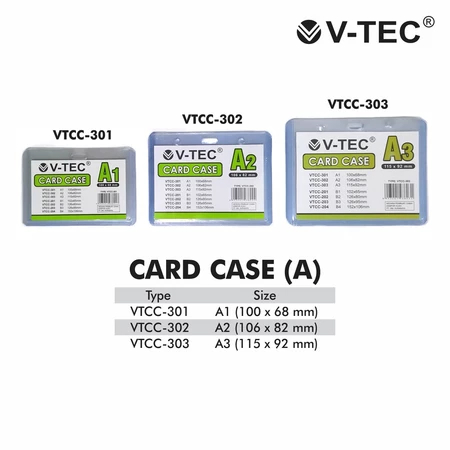 

Name Tag / ID Card Case V-TEC VTCC A1 ~ A2 ~ A3