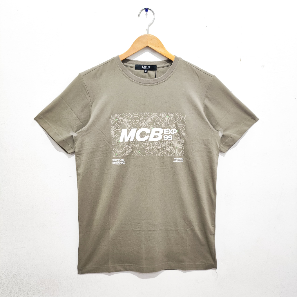 MCB T-Shirt Kaos Oblong Pria EXP99 Olive Lengan Pendek MBOD 0137093