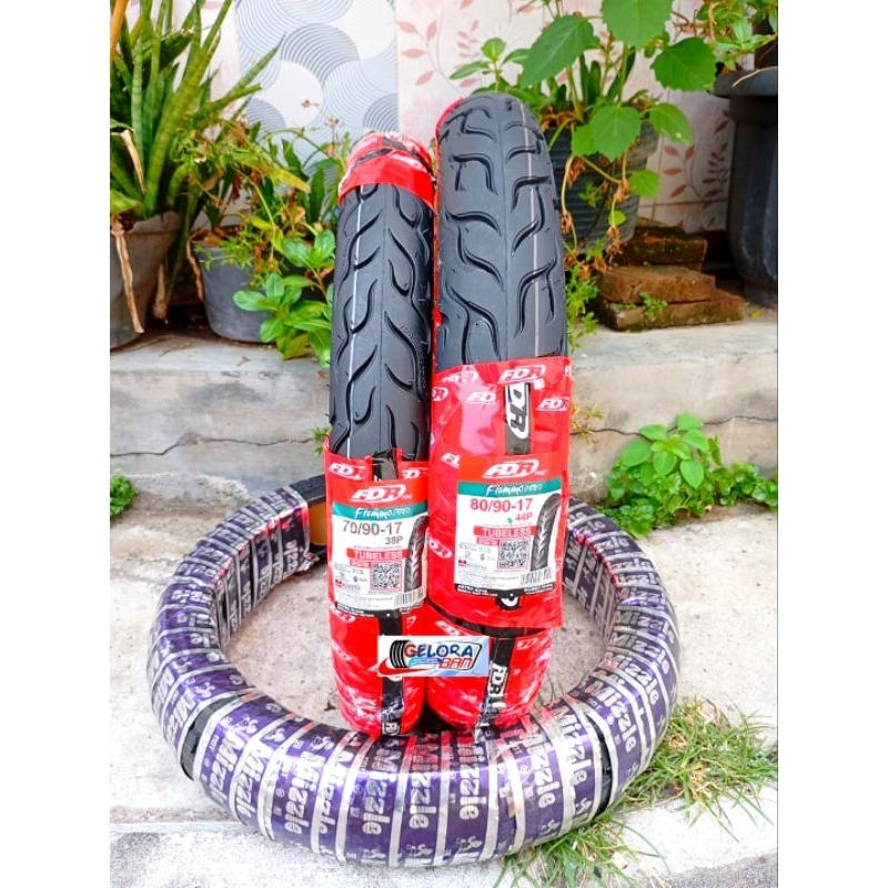 Ban Tubeless Fdr Flemmo pro 70/90-17 ban 80/90-17 ban tubles ring 17 ban montor revo vega jupiter su