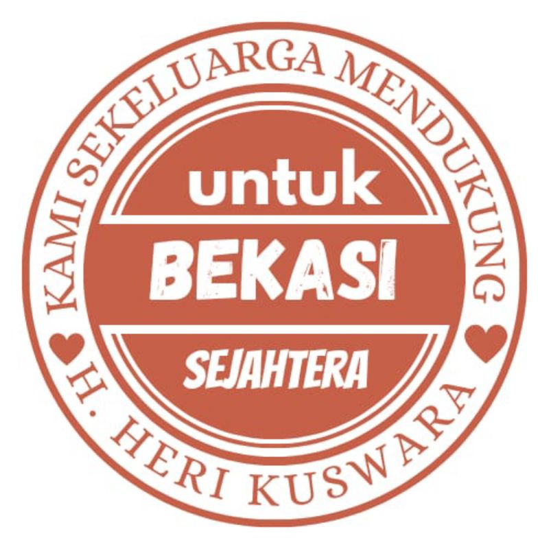 

Stiker Pilkada 1. Ukuran 10 x 11 cm. 500 pcs Rp 200rb.