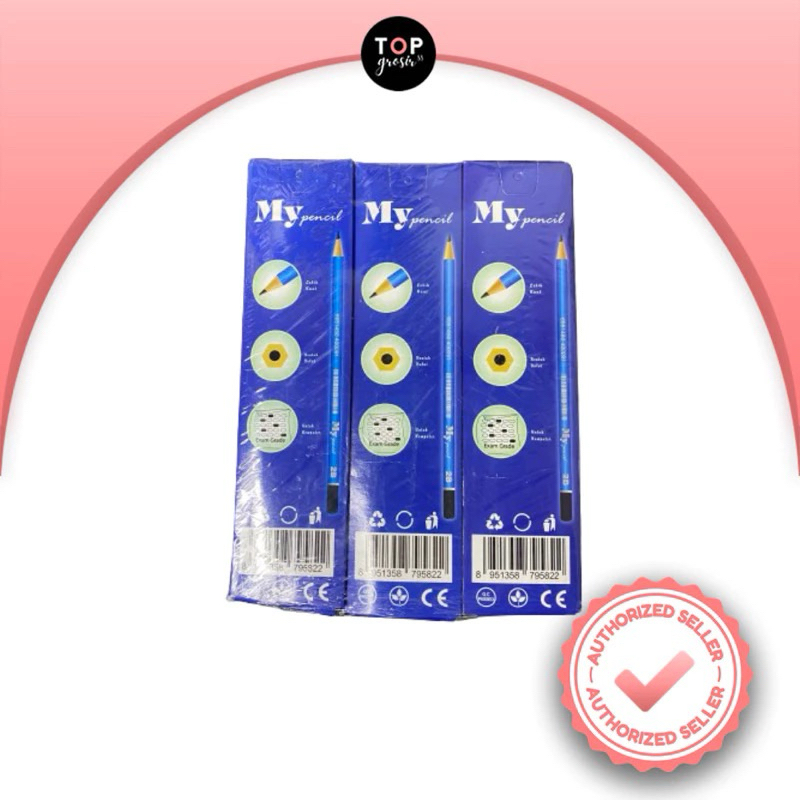 

(6 LUSIN) PENSIL 2B BIRU