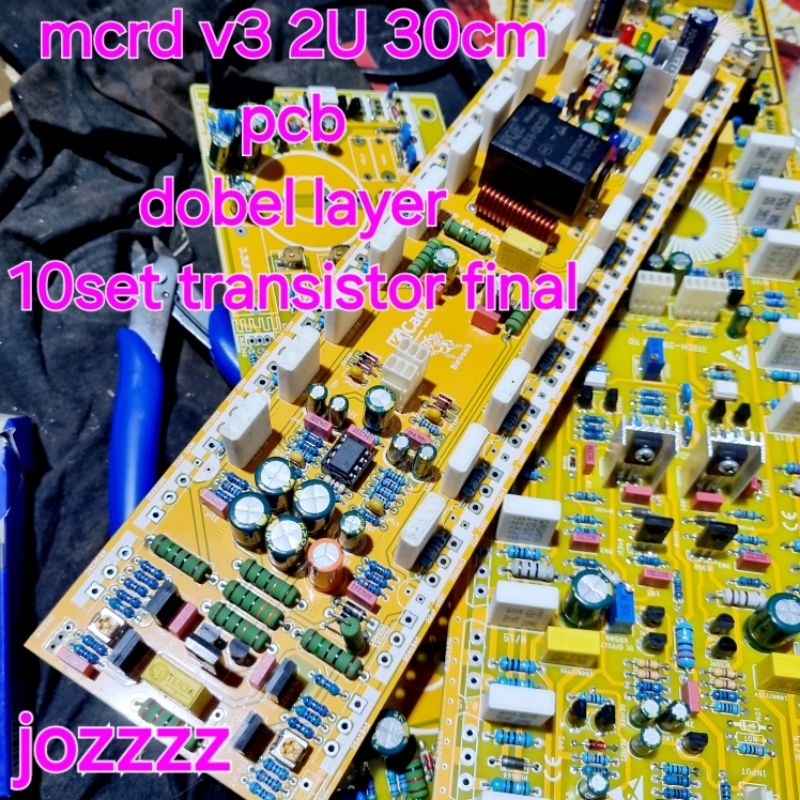 kit amplifaer pawer mcrd v3 2U 30cm 10set final thosiba