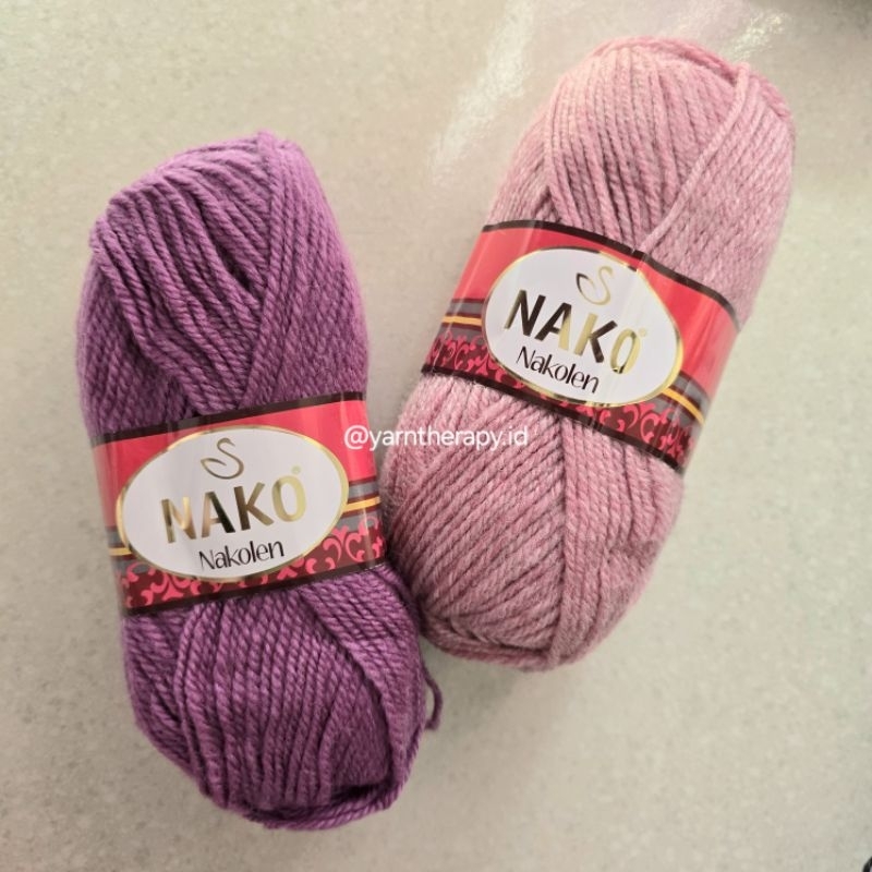 (pilih varian) NAKO NAKOLEN Benang Rajut Wol akrilik Turki original
