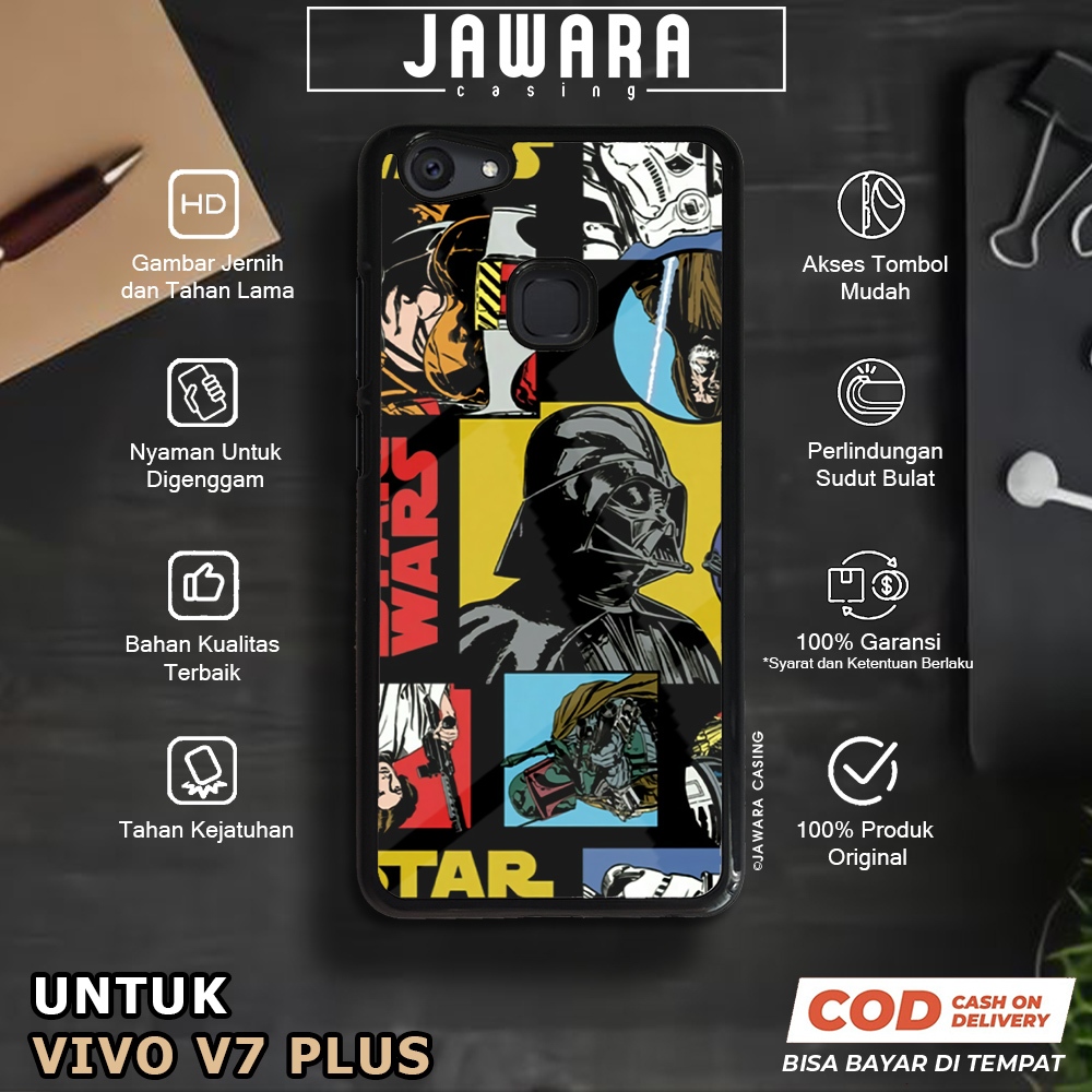 Case Vivo V7 Plus Casing Vivo V7 Plus [STWR] Premium Case Glossy Case Hp Vivo Jawara Casing Hp Vivo 