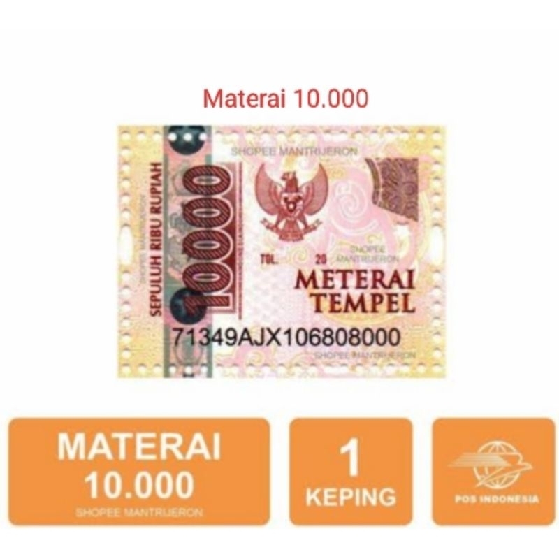 

Materai 10000 Materai Tempel