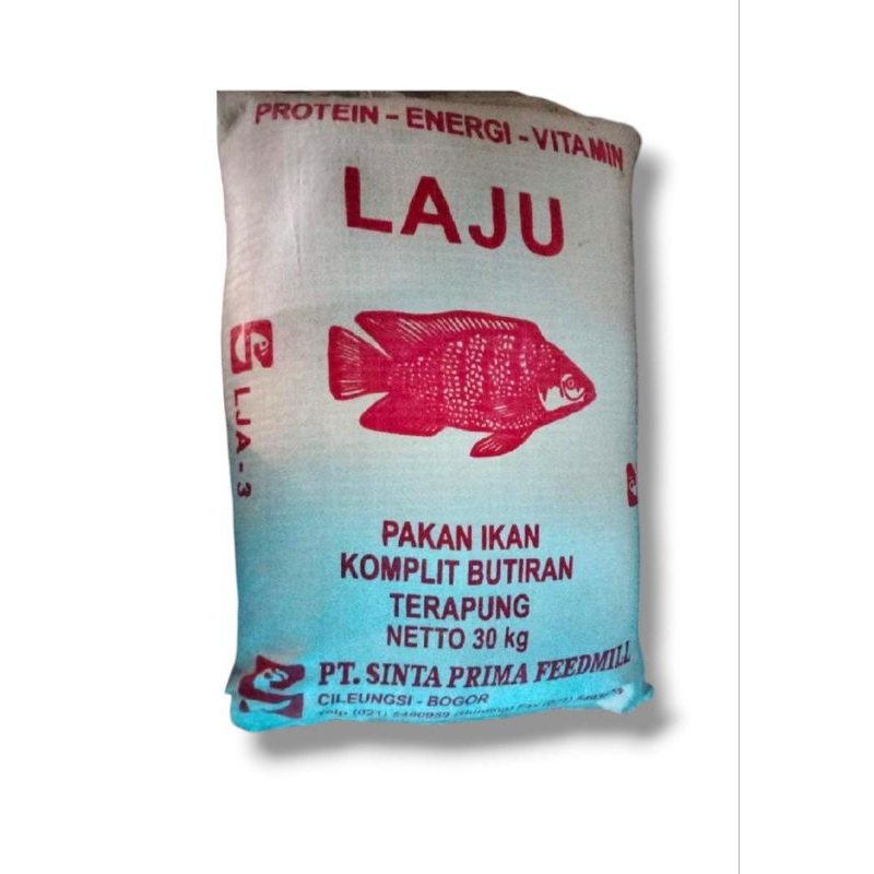 LAJU -3 30KG Pelet Tenggelam Pakan Ikan Udang Umpan Pancing Pelet Sinta