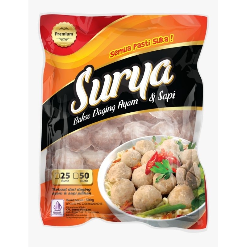 

bakso surya isi 50 500g