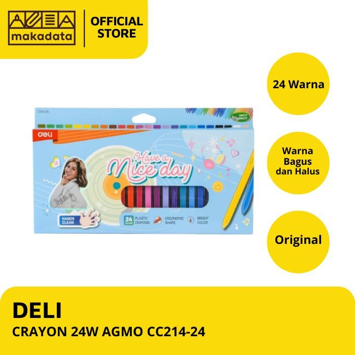 

CRAYON / KRAYON DELI AGMO ISI 24 WARNA C214-24 (1 PCS) MURAH