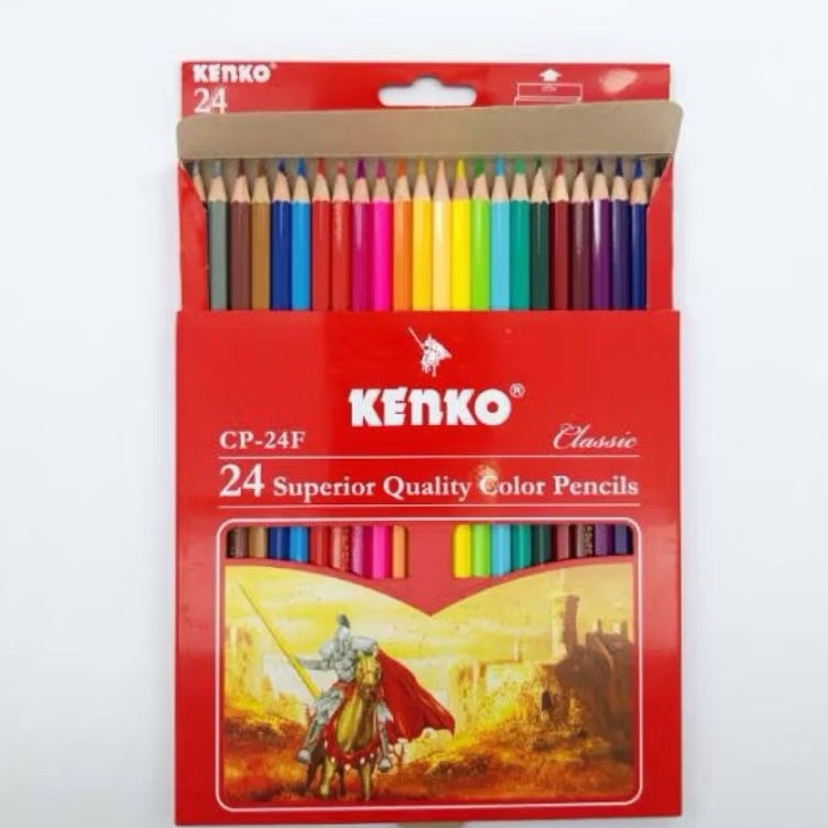 

KODE Y88K KENKO PENSIL WARNA 24 PANJANG COLOR PENCIL CP24F CLASSIC