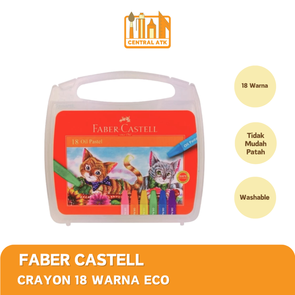 

CRAYON OIL PASTEL FABER CASTELL 18 WARNA