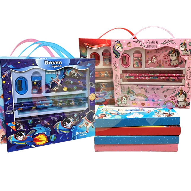 

Mega Kiddikiddo Alat Tulis Anak Sekolah 6 In 1 Alat Tulis Set Karakter Stationery Set 6 in 1 Set Alat Tulis Box Anak