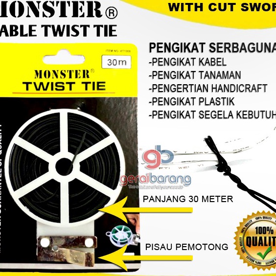 

KILAT SUPER Kawat Pengikat Kabel Multi Fungsi Twist Tie