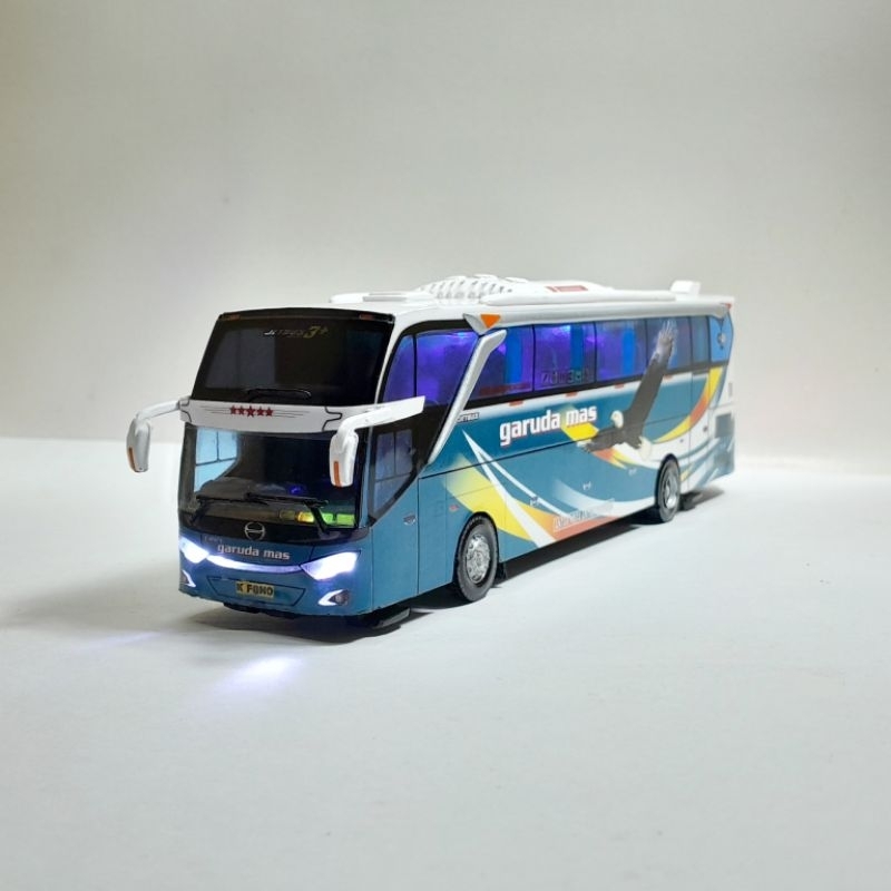 Miniatur bus GARUDA MAS body Jetbus3 Full Lampu