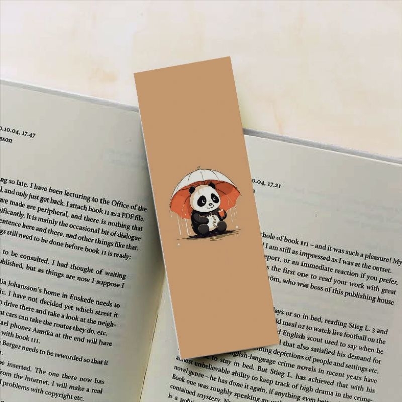 

5 PCS PEMBATAS BUKU PANDA SERIES BOOKMARK ESTETIK VINTAGE BISA CUSTOM