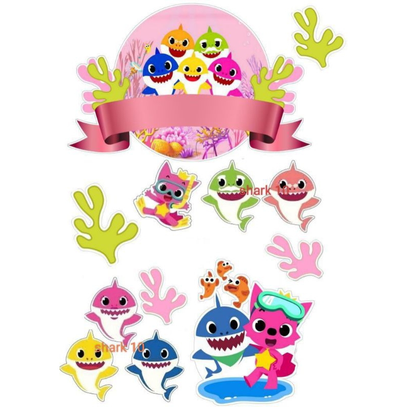 TOPPER KUE ULTAH//BUKET DLL BABY SHARK...