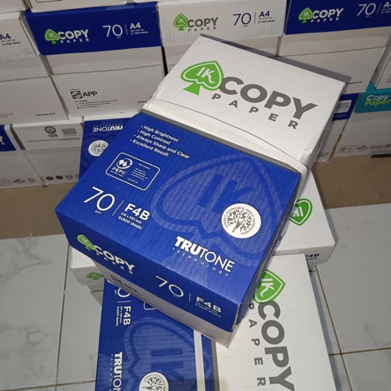 

Ay00! Kertas HVS F4 70 Gram Copy Paper ( Dus )