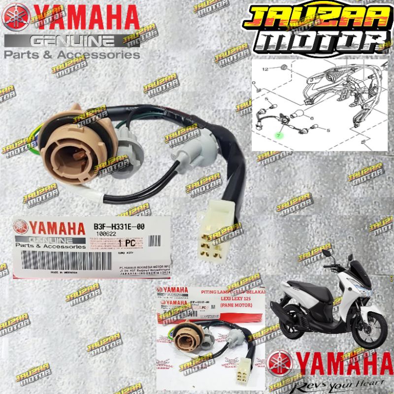 FITING LAMPU STOP BELAKANG LEXI ORIGINAL YAMAHA B3F-H331E-00