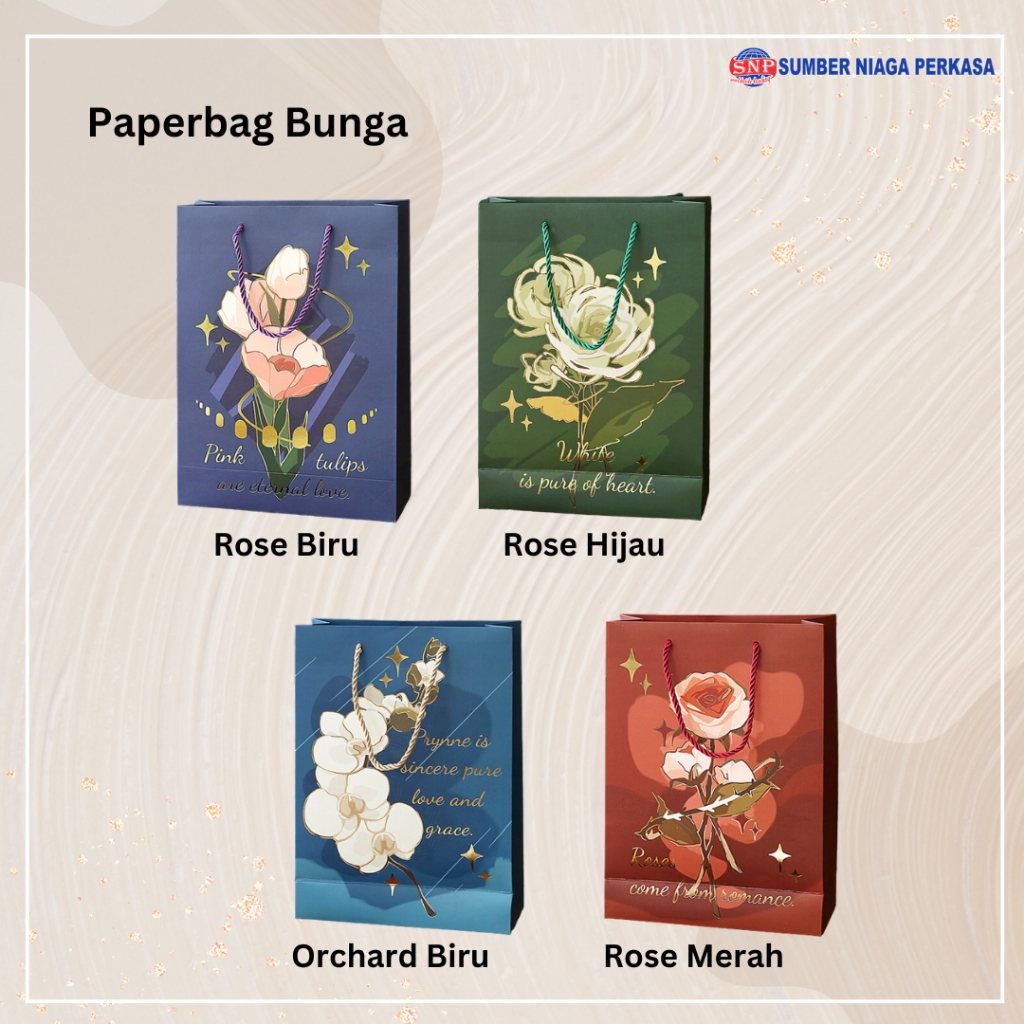 

Paper Bag Motif Bunga | Kantong Kado Bingkisan Hadiah