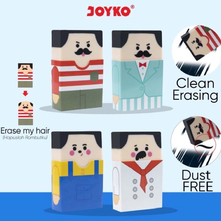 

ART Y8J3 PenghapusEraser karakter Joyko Er125 1pak24pcs