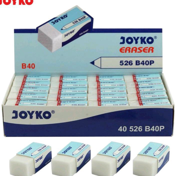 

FG2 Eraser Penghapus pensil JOYKO putih isi 2 pcs
