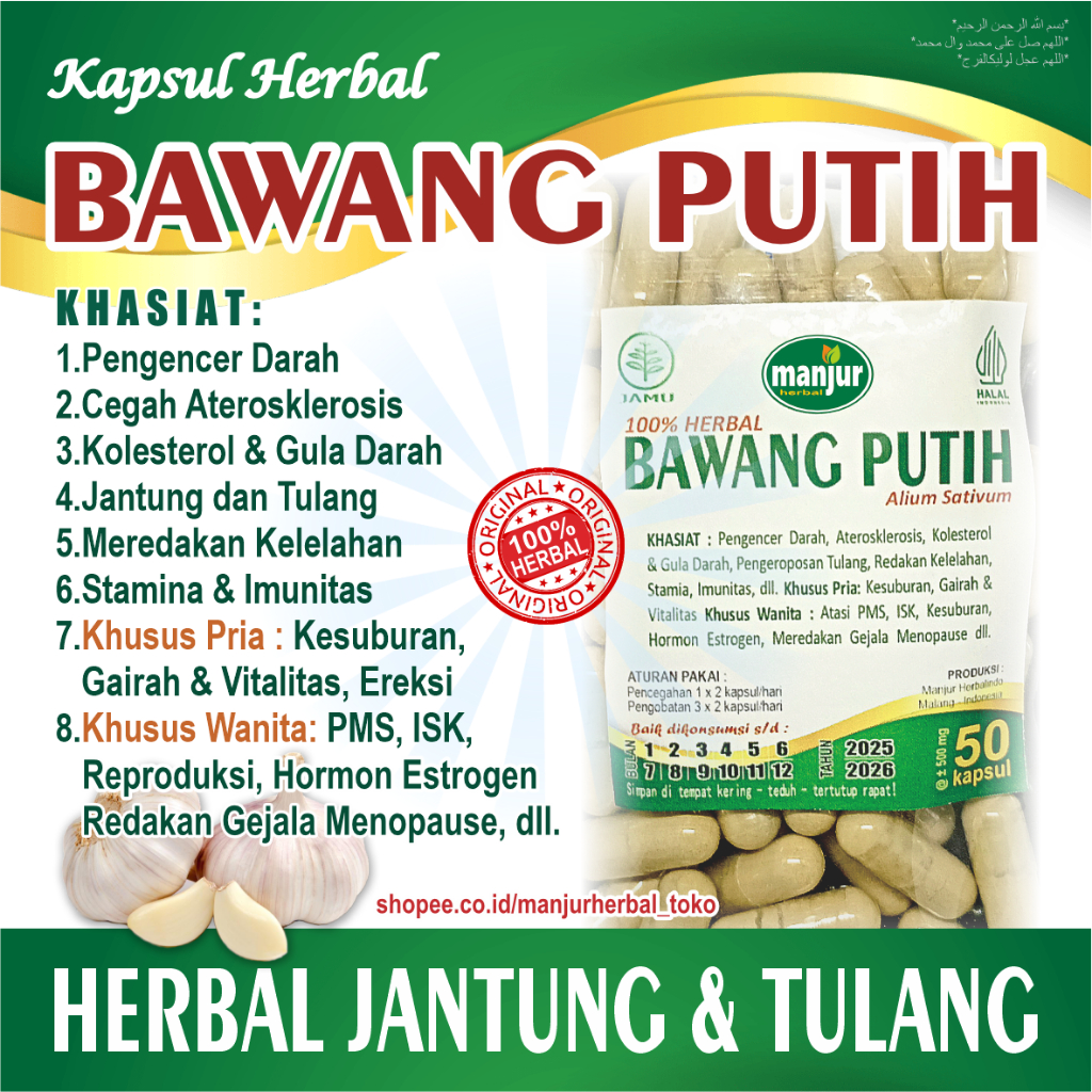 BAWANG PUTIH 50 kapsul