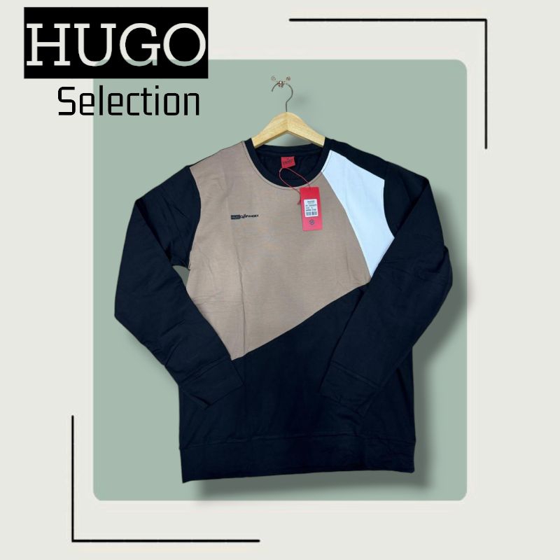 Baju Kaos Pria Lengan Panjang Hugo Selection ORIGINAL 100%
