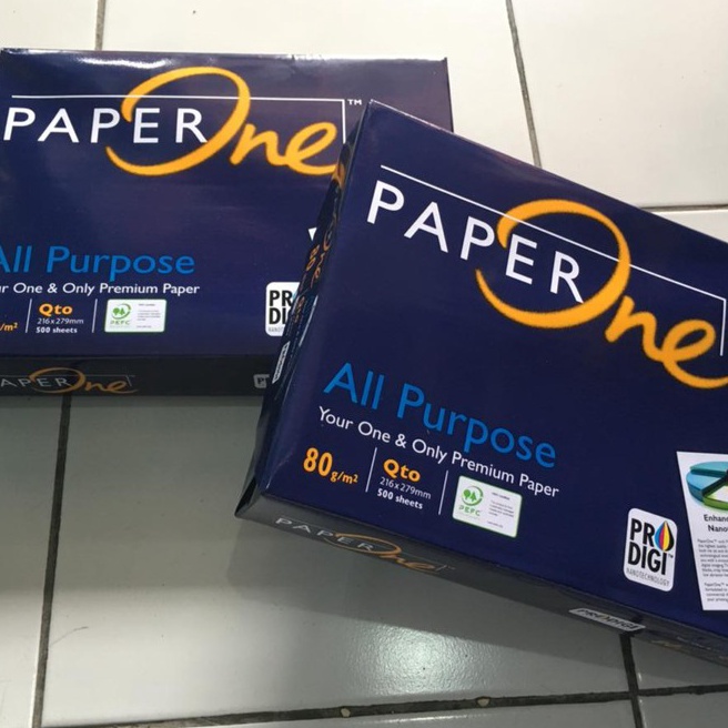 

GARANSI PRODUK Kertas HVS Paper One Uk Qto 8 Gr Kwarto