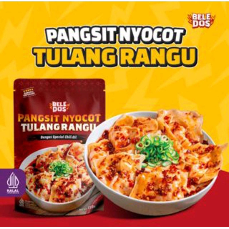 

beledos pangsit nyocot tulang rangu (bisa digoreng atau direbus
