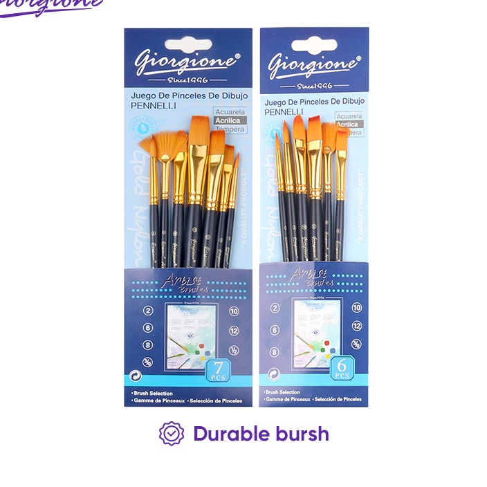 

NIKMATI KEMUDAHAN BELANJA ONLINE Giorgione Paint Brush Set Kuas Lukis 345671 Pcs Nylon