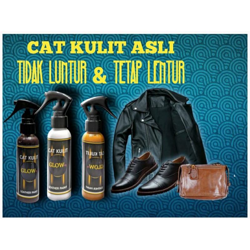Cat kulit GLOWing untuk tas,sepatu,dan jaket kulit warna maroon