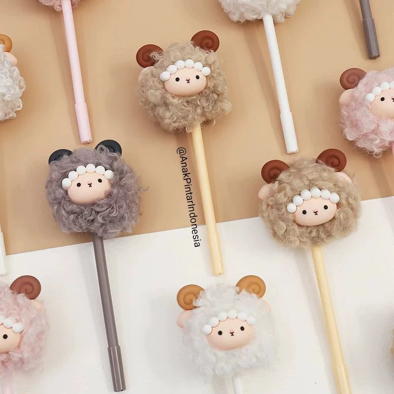 

BOLPEN [ SOFUN ] SHEEP PLUSH BALL GEL PEN [ ZF-7067 ]