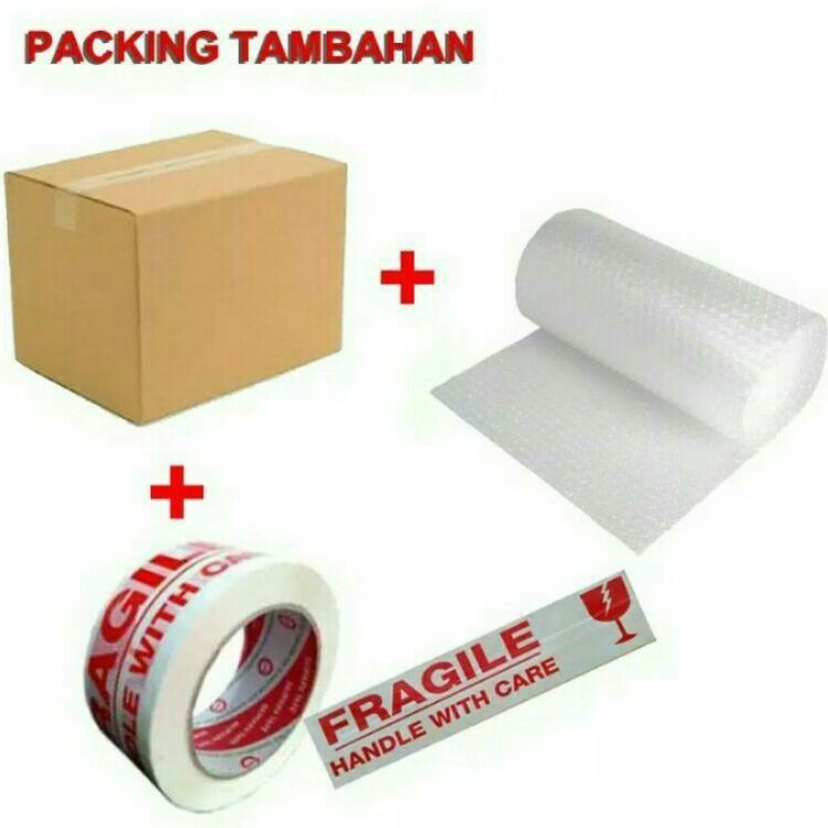 

Packing Tambahan Bubble Wrap Dus Lakban Fragile Agar Lebih Aman Saat Pengiriman | Baca Deskripsi