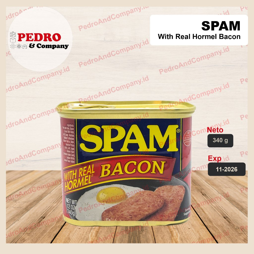 

Spam bacon 340 gram - daging kaleng babi