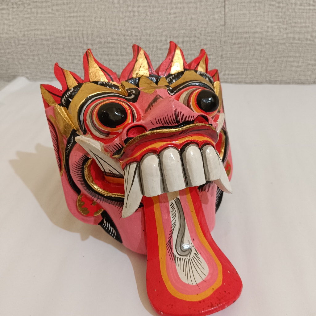 Topeng Rangda Lidah Hiasan Dinding Dekorasi Rumah Pajangan Rumah Khas Bali