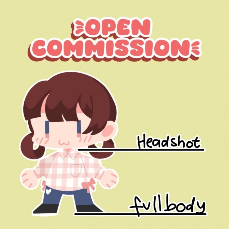 Chibi Commision [style kartun/anime] jasa pembuatan gambar chibi kartun illustrasi logo