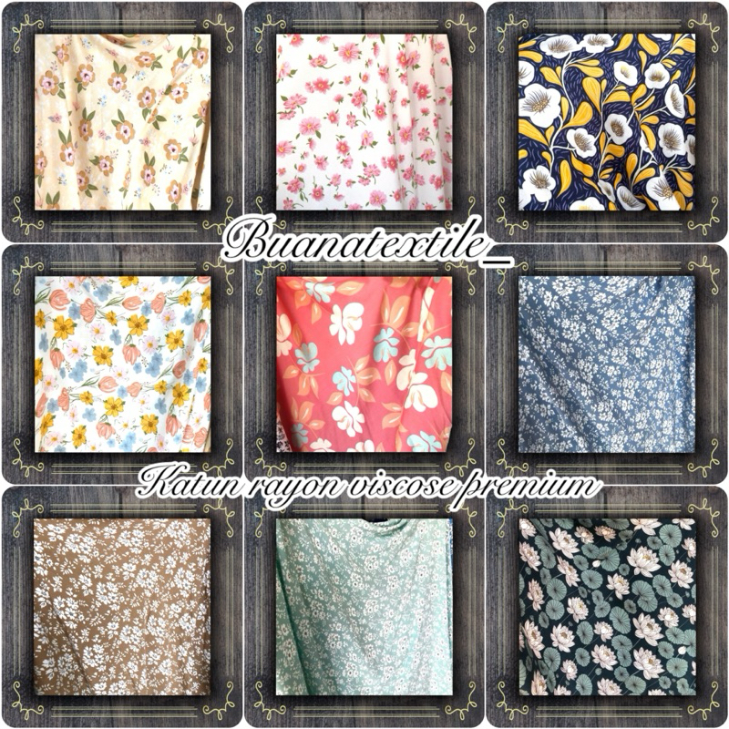 KAIN KATUN RAYON VISCOSE PREMIUM | KAIN KATUN RAYON MOTIF PREMIUM | KATUN RAYON MOTIF CANTIK | KATUN