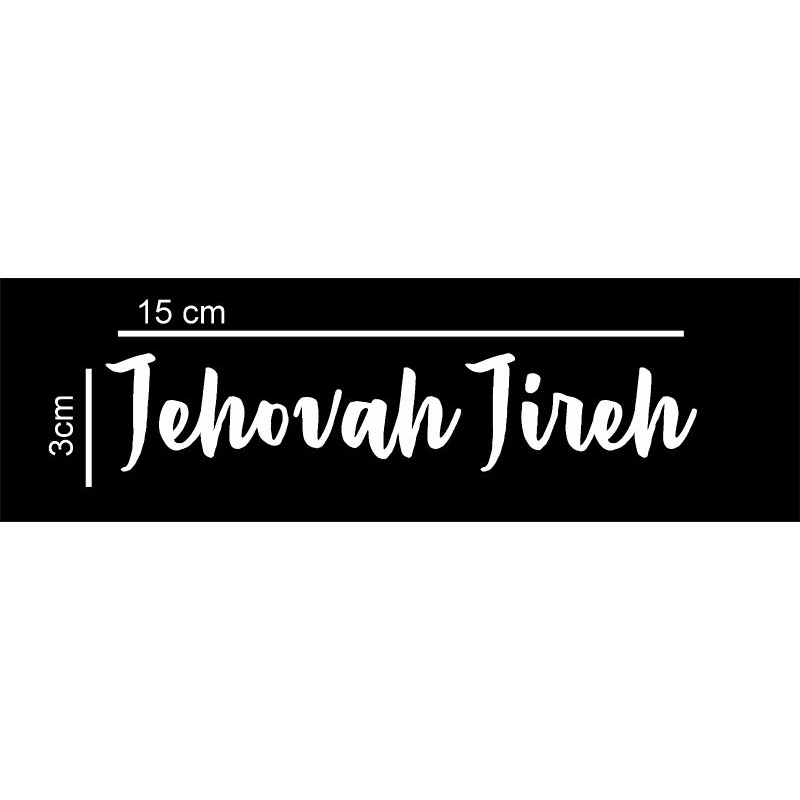 Sticker Rohani Jehovah Jireh