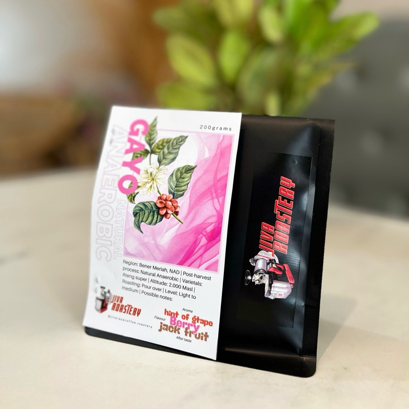 

Biji Kopi Arabika Gayo Anaerobic Natural, Berry Aceh Gayo 200g