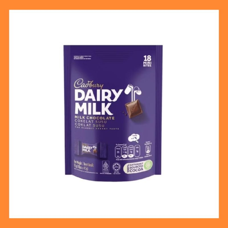 

Share Bag Cadbury Dairy Milk Cokelat isi 18