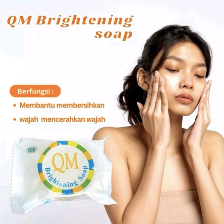 KOZMIA - SABUN QM BRIGHTENING | QM SABUN BRIGHTENING PUTIH (satuan) QM BRIGHTENING SOAP BPOM-SABUN Q