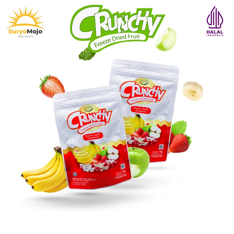 

SuryoMojo - Buah Kering | Crunchy Freeze Dried Fruit Pisang, Apel, Stroberi