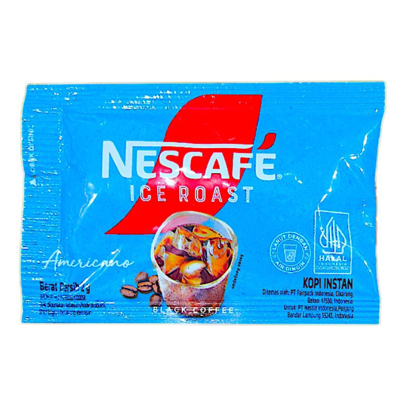 

Kopi Instan Keren ala Cafe: NESCAFE ICE ROAST AMERICANO 2 Gram Black Coffee Ngasih Sensasi Dingin Dari Cafe Ke Rumah Ngopi Jadi Santuy