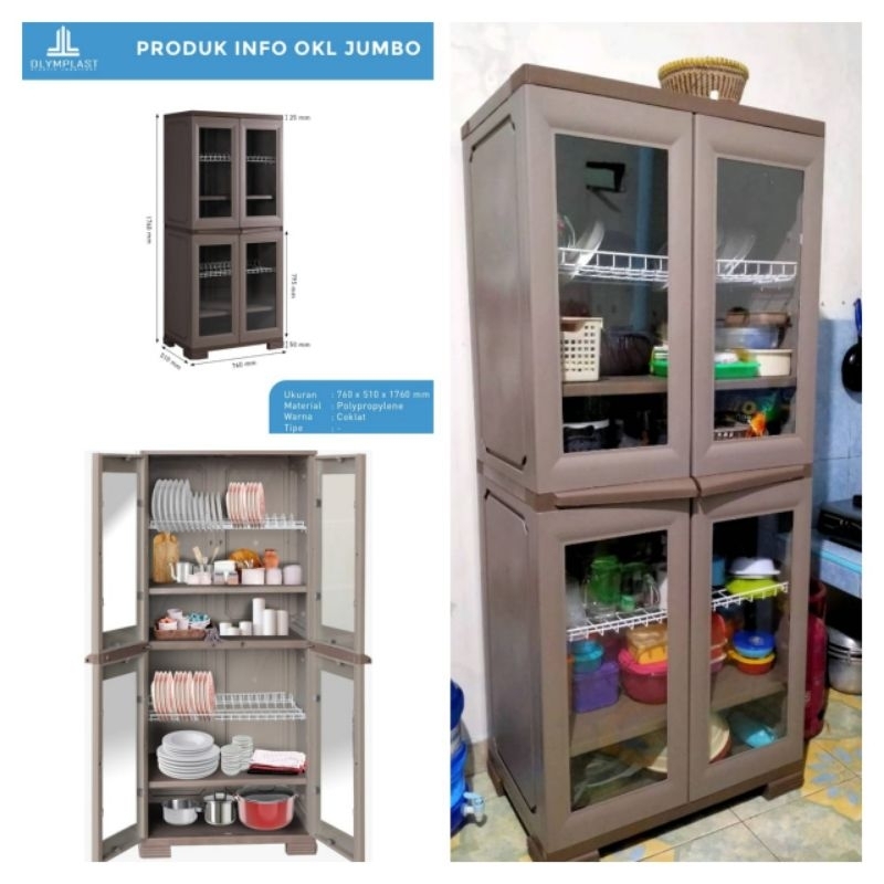 LEMARI DAPUR PLASTIK OLYMPLAST