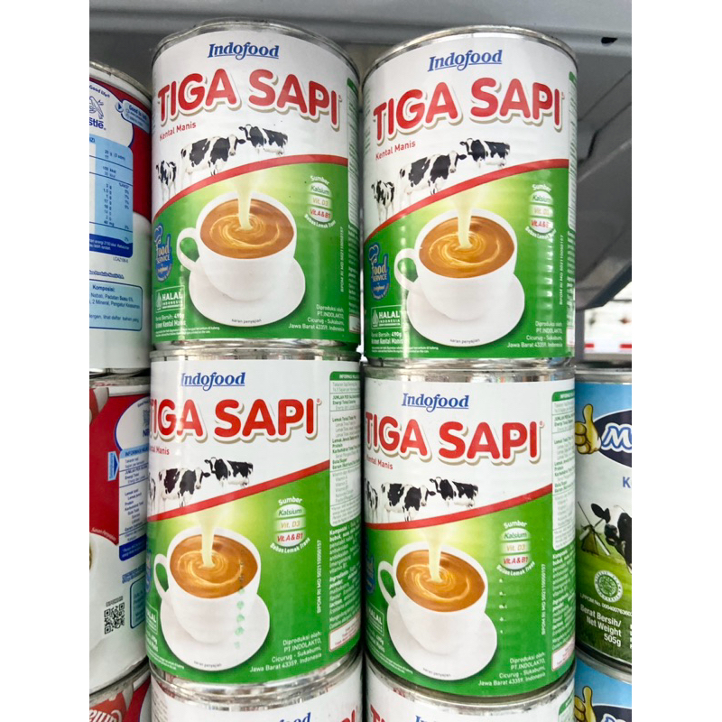 

Susu kental manis tiga sapi 490g