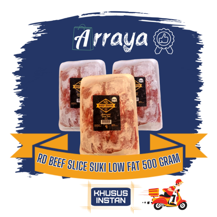 

RD BEEF SLICE SUKI LOW FAT 500 GRAM