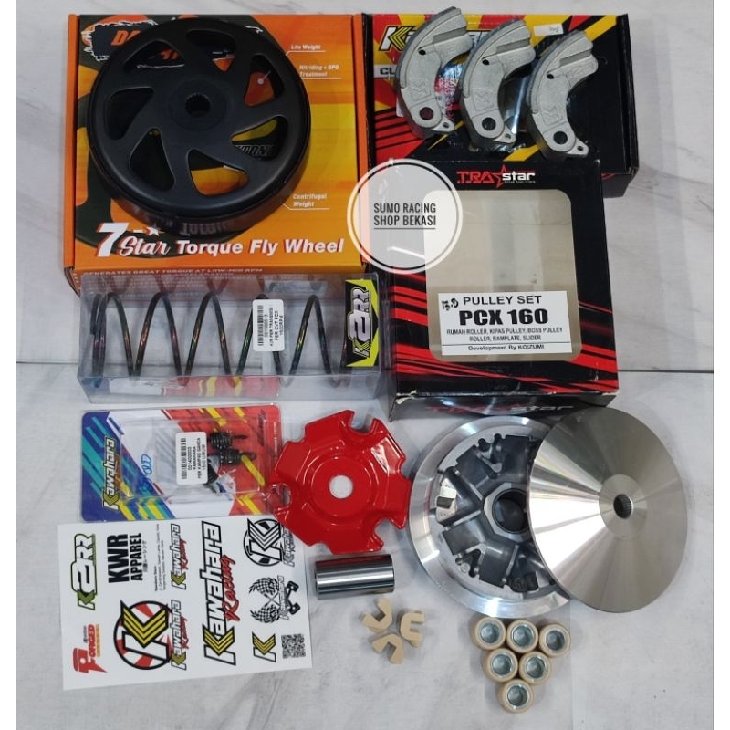 PAKETAN CVT KIRIAN HONDA PCX 160 VARIO 160 ADV 160 UPGRADE CVT BUBUT ROLLER