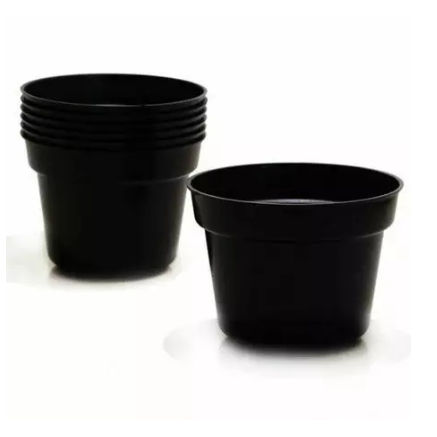 POT BUNGA BESAR | POT PLASTIK ESTETIK RUANG TAMU | POT HITAM POLOS 40
