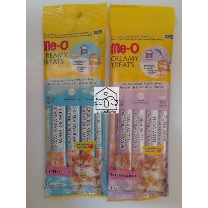 Snack kucing Meo creamy treats meo kitten Me-O / meo creamy / meo snack / meo treats